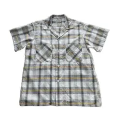 希少 50s Vintage Open Collar Cotton Shirts