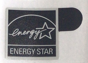 ■新品・未使用 ■10枚セット 【ENERGY STAR黒】エンブレムシール【11*11㎜】送料無料・追跡サービス付き☆P078