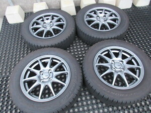 (格安売切り+冬用)set!! SPORT ABELA (GM) (15x5,5+43 4H/100) バリ溝 185/65R15 アクア フィールダー Note ノート フリード モビリオ 他も