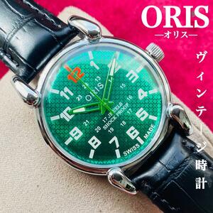 ORIS/オリス★【整備済み】超美品・稼働品/ヴィンテージ/スイス/ 17J/メンズ腕時計/アンティーク/機械式手巻き/アナログ/革ベルト672