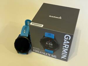 GARMIN ForeAthlete 945 ブルー 腕時計 ランニング トライアスロン ウォッチ GPS 中古