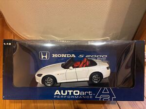 激レア　１円スタート　1/18 オートアート　 ホンダ S2000 ホワイト 日本仕様 AUTOart