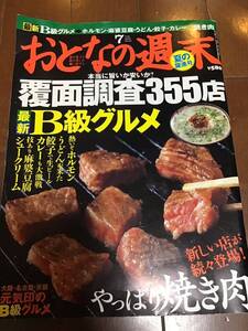 古いグルメ雑誌　おとなの週末2009年7月号　最新B級グルメ　覆面調査355店　やっぱり焼肉等 講談社