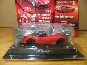 ☆京商 サンクス フェラーリ 458 スペチアーレ 赤 ☆1/64トミカホットウィールサイズミニカー