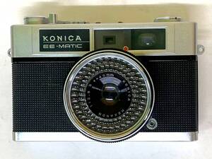 【即決】 KONICA EE-MATIC Deluxe HEXANON 1:2.8 f=40mm コニカ レトロ ヴィンテージ 動作未確認 ジャンク レザーカバー付き