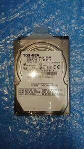 【中古】 TOSHIBA MK6476GSX 640GB/8MB 2503時間使用 管理番号:E039