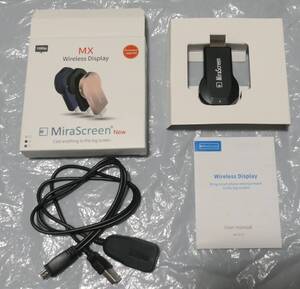 送料0円 新品同様 ミラスクリーン ドングル 2.4G 1080P HDMI WiFi ワイヤレス ディスプレイアダプターMiraScreen ミラキャスト