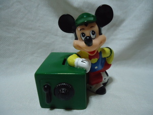 ＵＳ　1990年代製　ディズニー　ミッキーマウス　14.5センチ　ドール　貯金箱　バンク　飾り物　