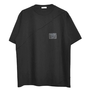 UNDER COVER アンダー カバー 【24AW】スパイラル切替TEE　コットン 半袖Tシャツ メンズ ・3 UP2D4809-2 ブラック