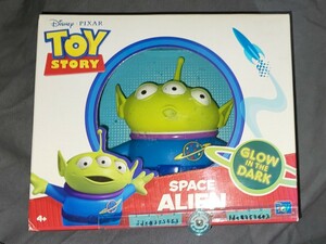 絶版 海外製 ソフビフィギュア GLOW IN THE DARK スペース エイリアン トイストーリー リトルグリーンメン Toy Story ディズニー ピクサー