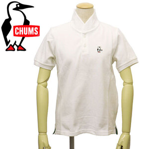 CHUMS (チャムス) CH12-1158 Booby Shawl Polo Shirt レディース ブービーショールポロシャツ CMS104 W001White L