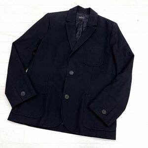 1557◎ A.P.C. アーペーセー トップス テーラード ジャケット シングル 2ボタン 長袖 無地 カジュアル ブラック メンズS