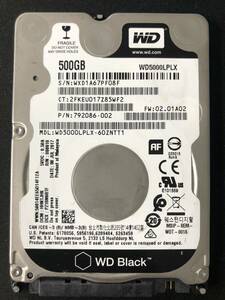 【送料無料】 WD5000LPLX - 60ZNTT1 【Western Digital】 【500GB】 【2.5インチHDD】 【SATA】