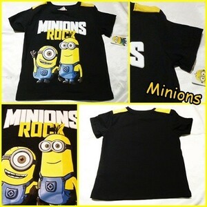 ミニオンズ　子供用　半袖　Tシャツ　アメリカ　輸入子供服　キッズ　ミニオン　minions　USJ　ユニバ　怪盗グルー　黒　3T　100cm