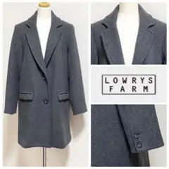 LOWRYS FARM ローリーズファーム チェスターコート ウール混 L