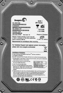 Seagate SV35.1 ST3250824AV 250GB ATA/IDE 7200rpm 100368182 REV-A