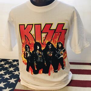 70年代バンド　キッス　KISS L バンドTシャツ　ロックTシャツ .