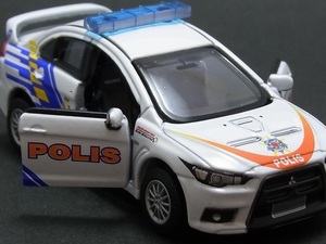 ★★★日曜夜★ルース★MITSUBISHI LANCER EVOLUTION X★MALAYSIA POLICE★三菱 ランサー エボリューション X★2 MODELS★TOMICA LIMITED