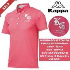 KAPPA GOLF ITALIA K/GエンブレムS/Sシャツ／PINK