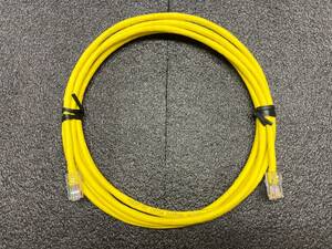 ★☆CAT5e ストレート全結線 UTP ヨリ線仕様 3m 黄☆★