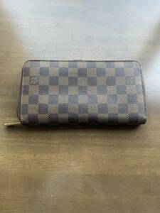 LOUIS VUITTON ヴィトン N60003 ダミエ ジッピーオーガナイザー ラウンドファスナー 長財布 ウォレット 本物保証