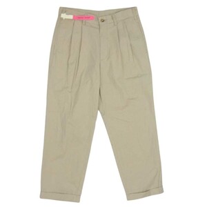 MOUNTAIN RESEARCH マウンテンリサーチ TR-3663 MT Trousers テーパード トラウザー パンツ ベージュ系 S【新古品】【未使用】【中古】