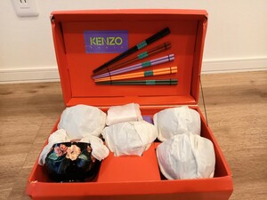 KENZO PARIS DX汁椀揃 5組セット花柄 和食器 食器 中古 保管 現状品 k1440