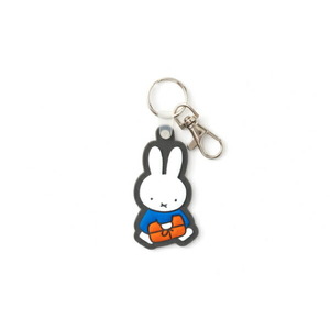 ミッフィー miffy ラバーキーホルダー(ブルー)