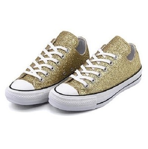 コンバース オールスター 100 グリッター オックス 23.5cm US4.5 定価9350円 ゴールド CONVERSE ALL STAR 100 GLITTER OX