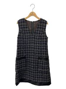 FOXEY フォクシー ワンピース 40 dress ツイード ブラック ITUGM2Q28SQ1