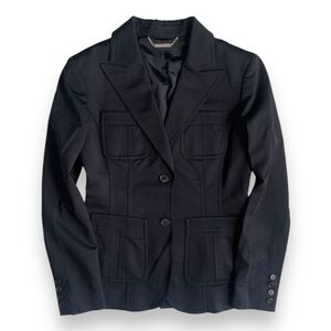 国内正規品★ MICHAEL KORS マイケルコース　レディース ストレッチ 4ポケット テーラード ジャケット T8 JACKET 黒 カジュアル トップス