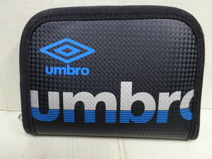 (え-G1-805)Umbro アンブロ　2つ折り財布　黒色　中古