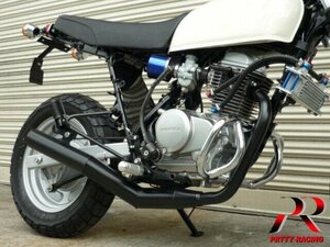 HONDA エイプ100 APE ショート管 黒 マフラー PRETTY