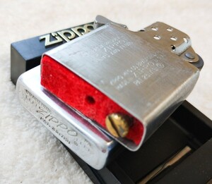 赤フェルト ZIPPO 1960年代 ビンテージ オールドプラケース付き