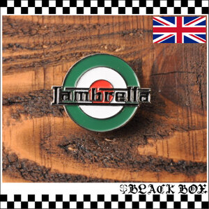 英国インポート Pins Badge ピンズ ピンバッジ Lambretta ランブレッタ ターゲットマーク ラウンデル MODS SKA PUNK モッズ スカ 135