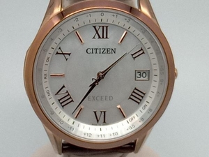 CITIZEN EXCEED 電波ソーラー 腕時計 H149-T023932 シェル文字盤 CB1112-07W エクシード