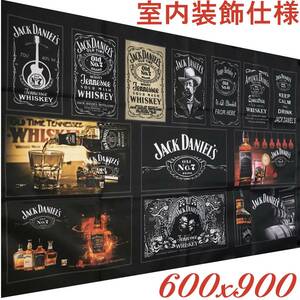 ★室内装飾仕様★ J05S JACK DANIEL’S ジャックダニエル旗 インテリア ガレージ雑貨 アメリカ雑貨 パブグッズ バー フラッグ ポスター