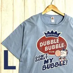 美品　ダブルバブル Tシャツ Dubble Bubble ブルー　Lサイズ