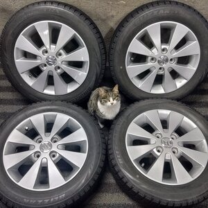 1円～ T9788■155/65R14 BRIDGESTONE BLIZZAK VRX スズキ純正 4.5J 4H PCD100 スタッドレス★条件付送料無料★ワゴンR パレット アルト