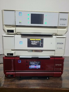 ☆EPSON　EP-805AW EP-806AR EP-808AW インクジェット複合機　プリンター　ジャンク品　3台まとめて　１円スタート！　エプソン