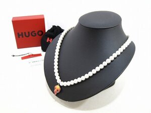 HUGO BOSS / ヒューゴ・ボス イミテーションパールネックレス チョーカー アクセサリー メンズ