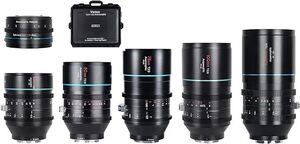 SIRUI フル Venus レンズ セット 35mm+50mm+75mm+100mm+135mm+1.25x アダプター、Z マウント