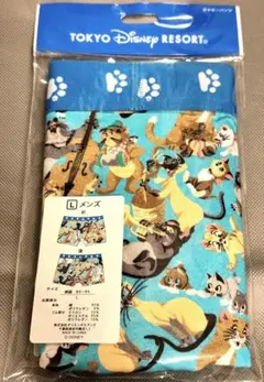 東京ディズニーリゾート　おしゃれキャット　猫の総柄　ボクサーパンツ　Lサイズ