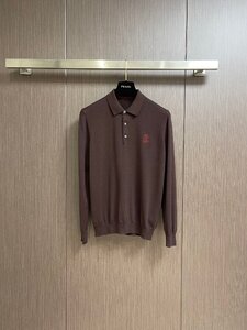 ブルネロクチネリ BRUNELLO CUCINELLI ポロシャツ メンズ polo ニット カジュアル 秋服 セーター おしゃれ M-3XLサイズ選択可能 rm0357