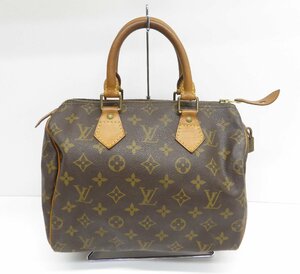 LOUIS VUITTON ルイ・ヴィトン モノグラム スピーディ25 ※パドロックキー欠品※ 鞄 △WP1811