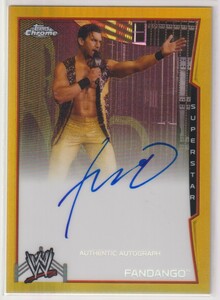 WWE FANDANGO AUTO 2014 TOPPS Chrome On Card Autograph Signature Gold /10 枚限定 カーティス・ハッセイ 直筆 サイン ファンダンゴ