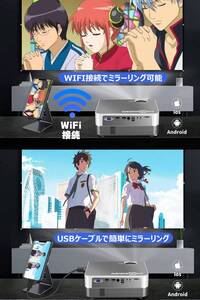 　120インチ WiFi接続可能プロジェクター