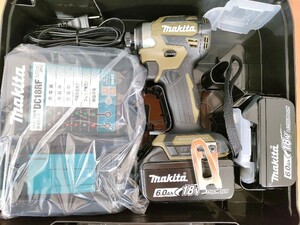 【１円スタート】マキタ 18V 充電式インパクトドライバ TD173DRGXO (オリーブ) バッテリー 、充電器、ケース付 未使用