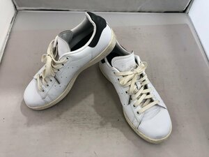 【adidas　STAN SMITH】アディダス　スタンスミス　レディススニーカー　ホワイト×チャコール　レザー　24.5cm　SY02-F01