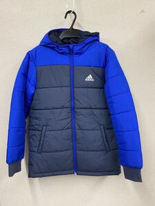 ♪ 送料無料　アディダス adidas パデッド ウィンタージャケット ジュニア160cm (ネイビー) 綿入りコート